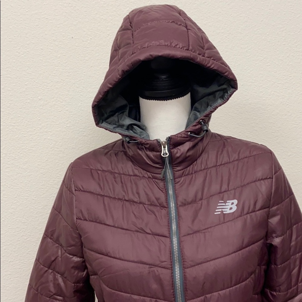 New Balance- long quilted tech jacket - Picture 6 of 9